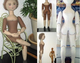 Penny Cloth Doll Making Class & Pattern on PDF