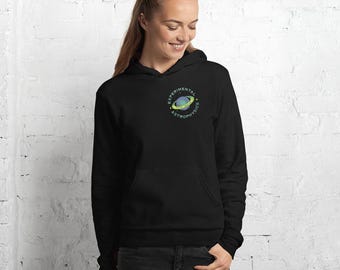 Unisex Experimental Astrophysics Hoodie with Full Color Logo