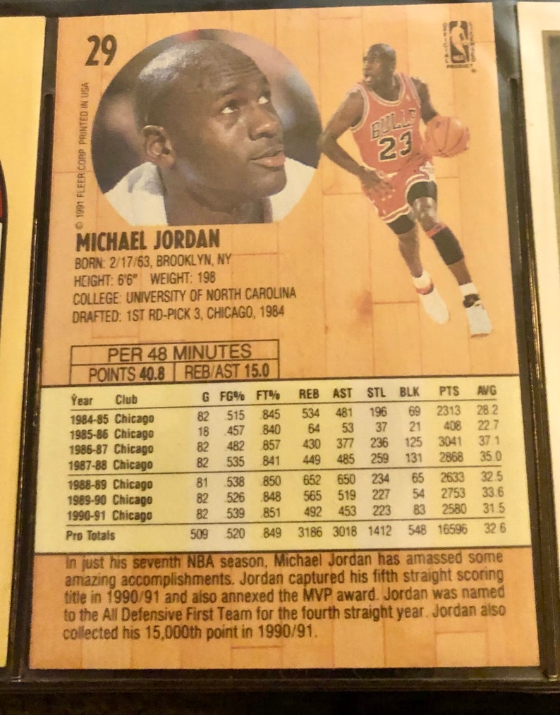Vintage Michael Jordan Collector Sports Cards Very Rare Sports