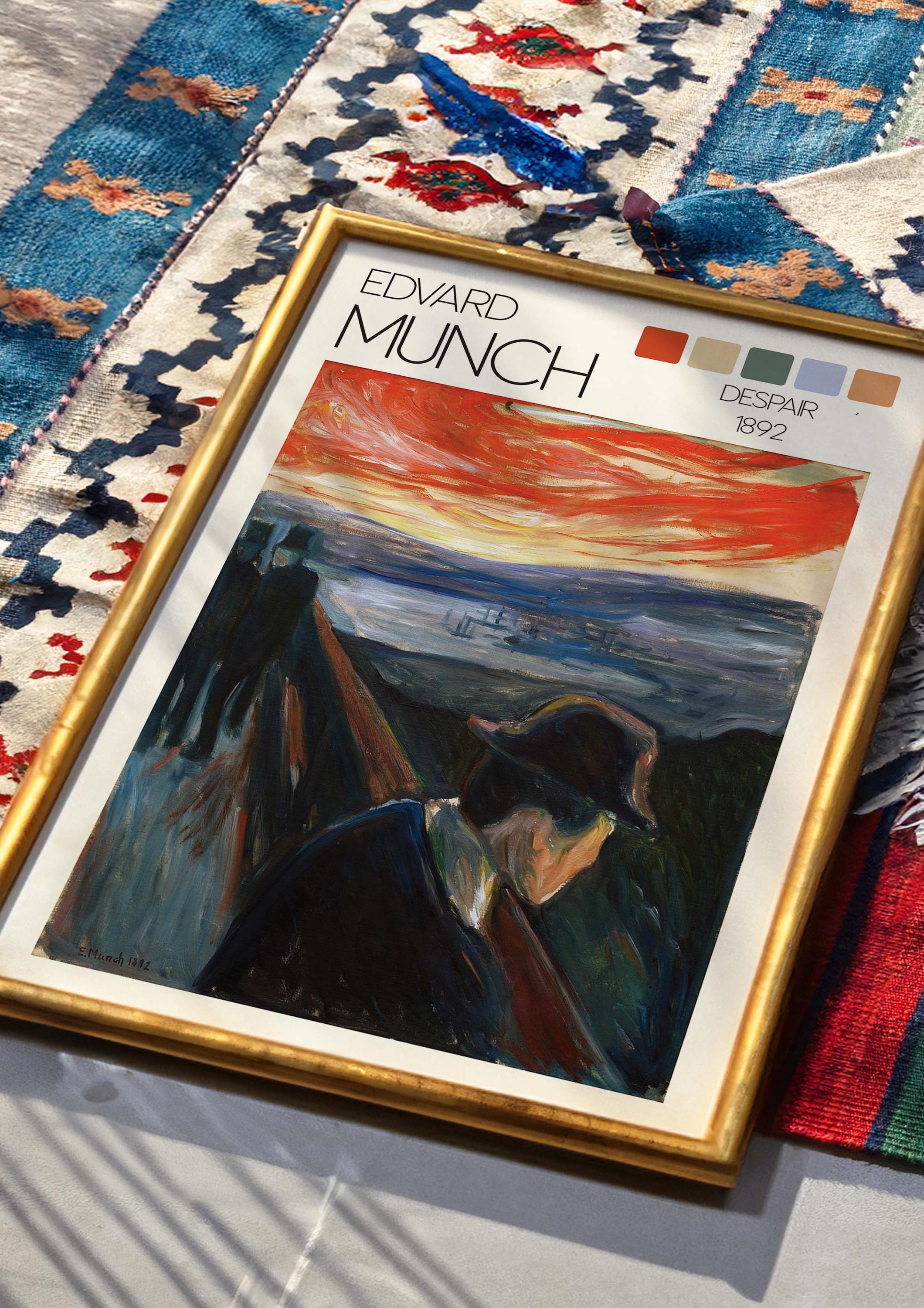 Despair - Edvard Munch Inspired Printable Wall Art | Expressionist Digital Poster | Instant Download Modern Art Print