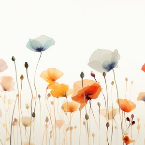 Meadow, Digital Download, Abstract, Wall Art