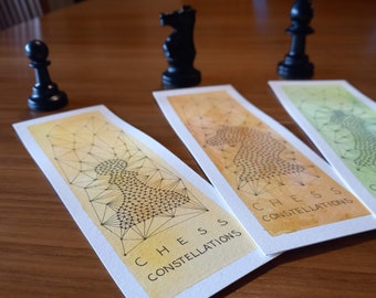 Chess Constellations - Serie di segnalibri dedicati agli scacchi / Chess bookmarks