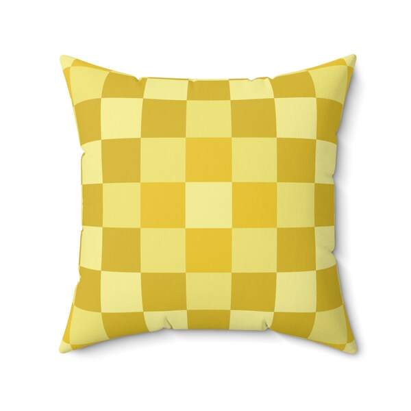 Colorful geometric decorative Throw Pillow "Gold Leaf" abstract artistic accent pillow aesthetic fun scatter cushion pixelart toss pillow