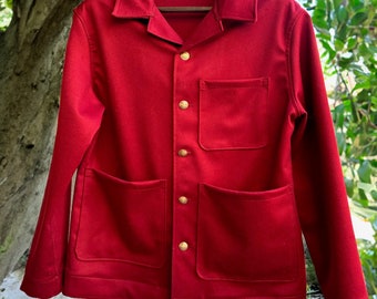 Merlot Cashmere & Wool Campfire Coat