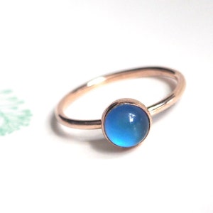 Small Mood Ring in Rose Gold image 1