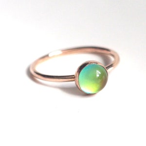 Small Mood Ring in Rose Gold image 2