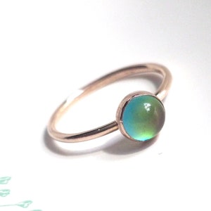Small Mood Ring in Rose Gold image 4