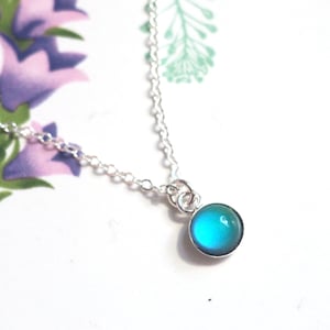 Small  Mood Necklace in Sterling Silver