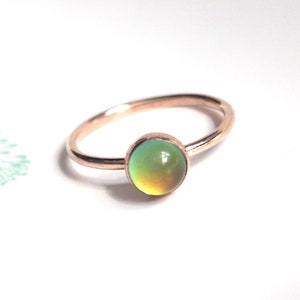 Small Mood Ring in Rose Gold image 5