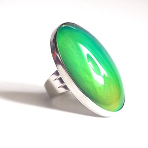 Extra Large Mood Ring in Sterling Silver image 5