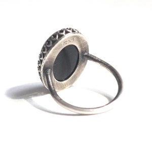 Classic Crown Mood Ring in Antiqued Sterling Silver with Color Changing Stone image 10