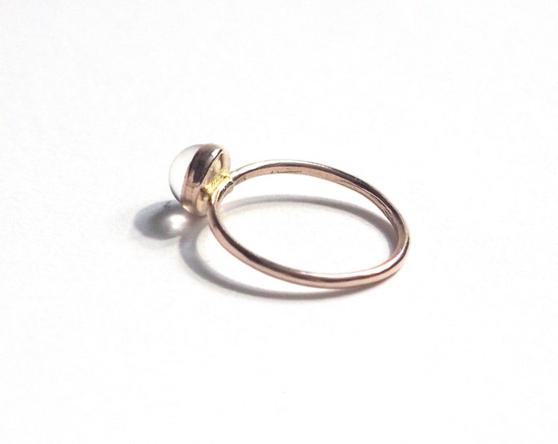 Small Mood Ring in Rose Gold image 8