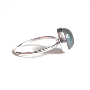 Mood Ring Medium in Sterling Silver with Color Meaning Chart image 6