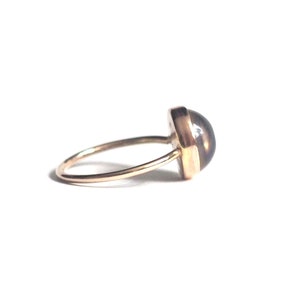 Mood Ring, 14kt Gold, Color Changing Stone image 6