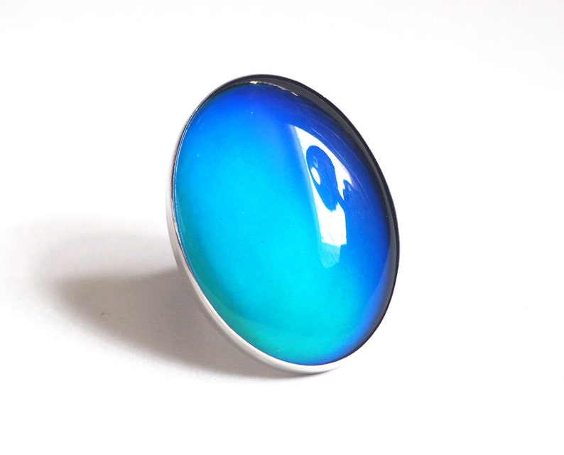 Extra Large Mood Ring in Sterling Silver image 4