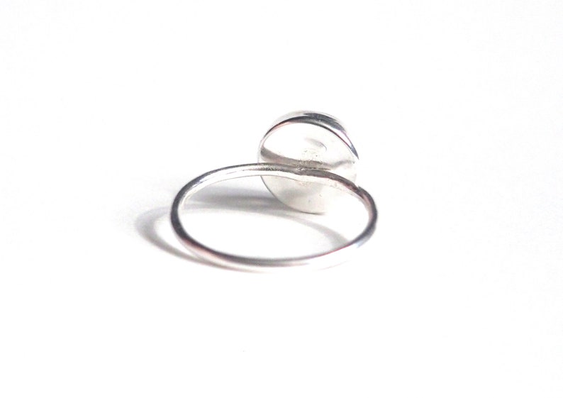 Mood Ring Medium in Sterling Silver with Color Meaning Chart image 8