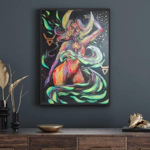 Mystical Goddess – A Painting of Feminine Power and Nature’s Energy