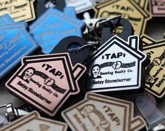 Custom Realtor NFC Keychain | House Shaped Tap to Share Branding (Closing Gift)