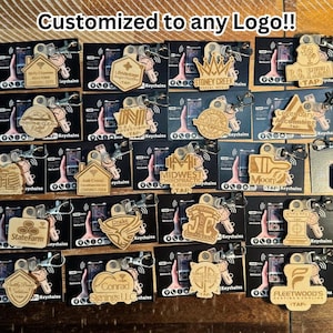 Customizable Logo NFC Keychain (Any Shape) Add Your Brand Logo & Website | Tap To Connect Logo Smart Keychains