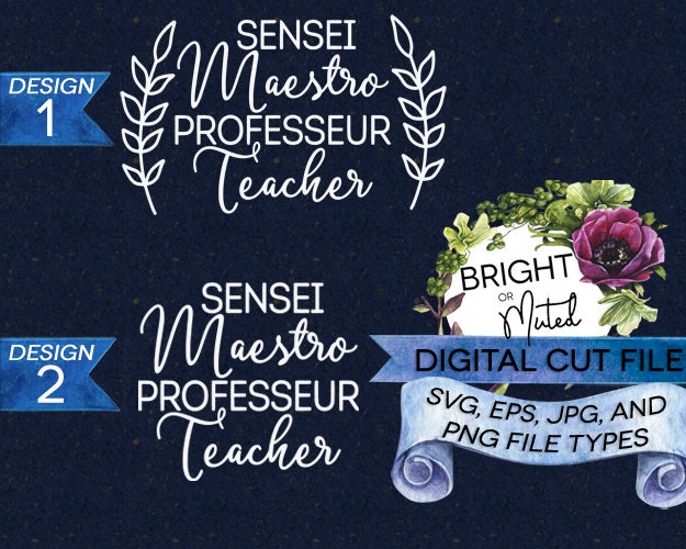Teacher Appreciation SVG Cut Files Teacher Gift Digital File | Etsy