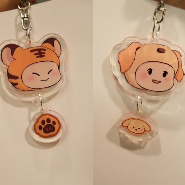 Seventeen Hoshi & Dk fan-made keychain