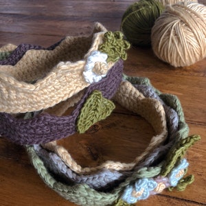 CROCHET PATTERN Wildflower Crowns Pattern Set Digital Download