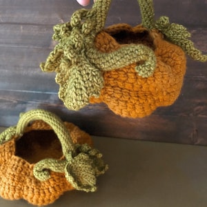 Crochet pattern PDF: Pumpkin baskets (container, digital download)