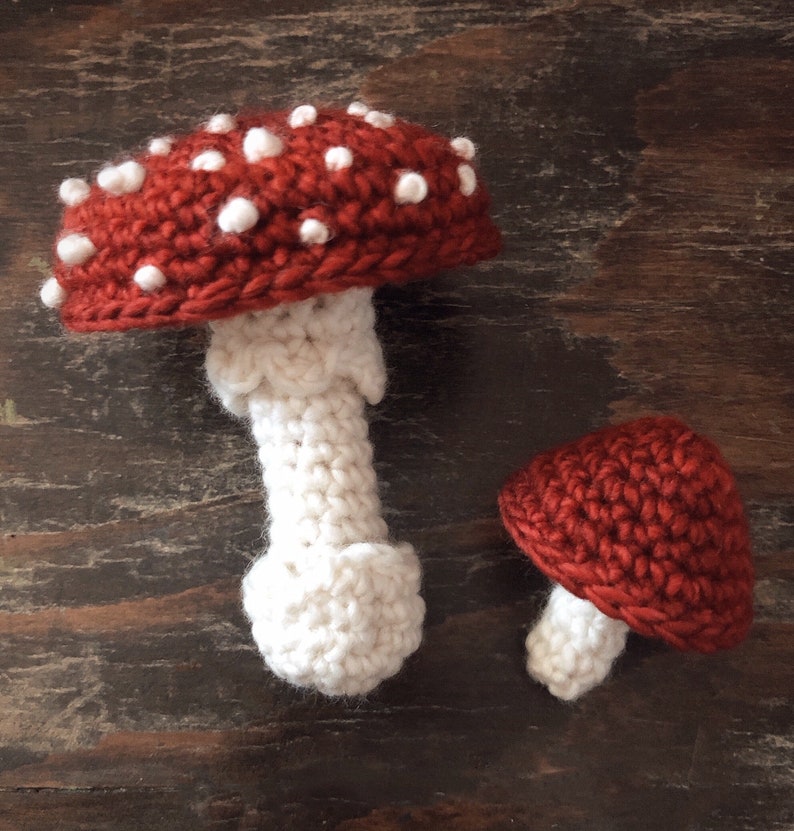 CROCHET PATTERN Mushrooms Pattern Set Digital Download image 4