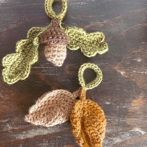 CROCHET PATTERN Autumn Leaves Pattern Set Digital Download Autumn Collection Crochet Leaf Pattern image 6