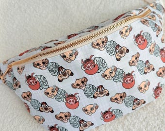 Lions XL Jumbo Belt Bag Fanny Pack - Lion Friends - Womens Bum Bag - Characters Bag - Happiest Place Friends - Characters Fanny Pack