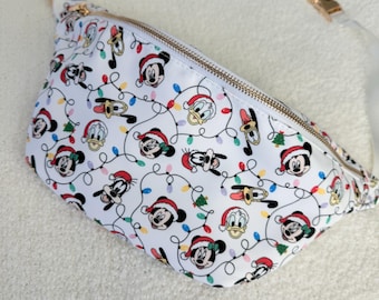 Magical Christmas Lights XL Belt Bag | Magical Mouse Friends | Christmas Bum Bag | Christmas Lights Bag