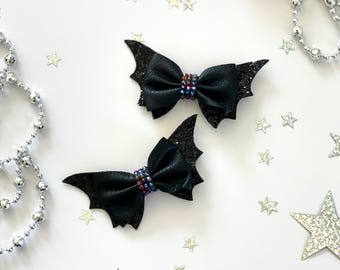 Bat Hair Clips | Embellished | Halloween | Girls Hair Barrette | Hair Clips | Halloween Hair Clips | Spooky Clips |Kids Hair Accessories