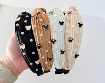 Zauberhaftes Maus Verschönertes Haarband - Zauberhaftes Stirnband - Girly Stirnband - Perlen Haarband - Mama passend
