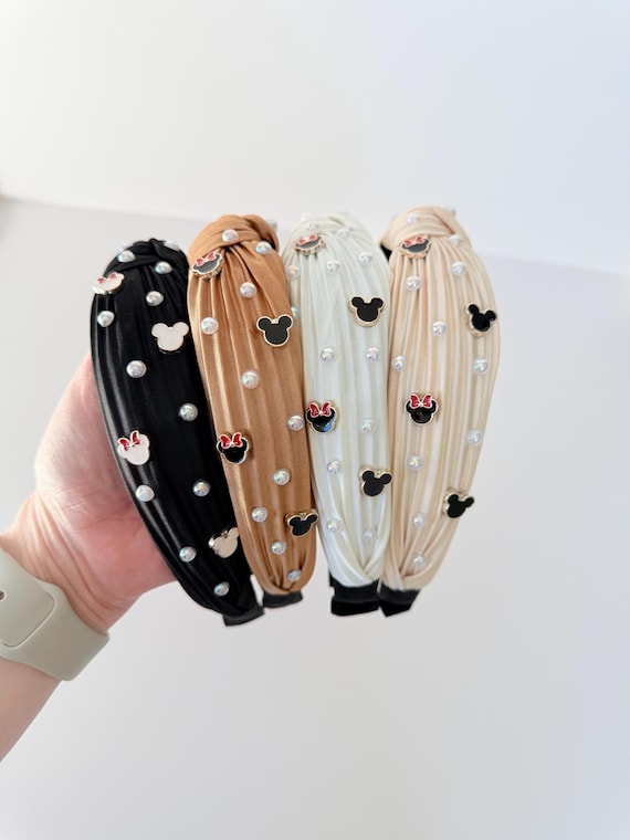 Magical Mouse Embellished Headband - Magical Headband - Girly Headband - Pearl Headband - Mama matching