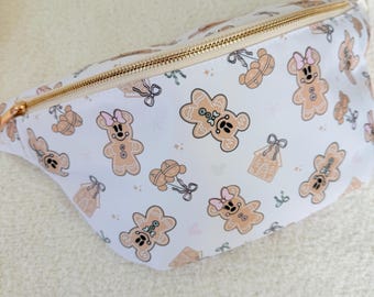 Magic Gingerbread Cutie XL Belt Bag - Christmas Holiday Belt Bag - Gingerbread Girl - Gingerbread Jumbo Bag
