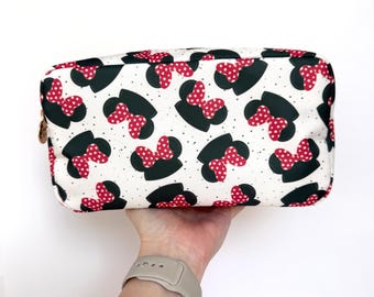 Mini Bow Hat Large Zipper Pouch - Cosmetics Bag - Classic Bag - Bag - Happiest Place