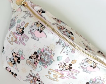 Maus Paar Teetassen Charaktere XL Gürteltasche - Freizeitpark Inspiriert - Gürteltasche - Maus Paar - Maus Crossbody - Charaktere Teetassen
