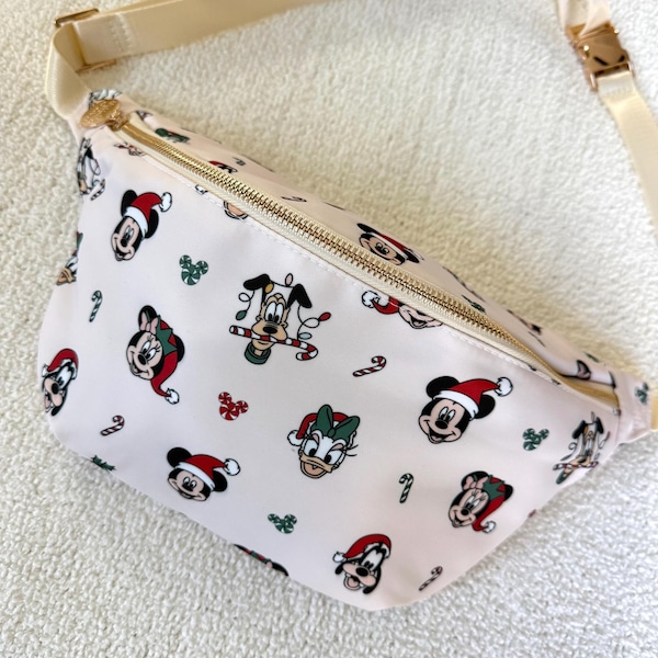 Christmas Characters XL Belt Bag- Magical Christmas Holiday Belt Bag - Magical Characters