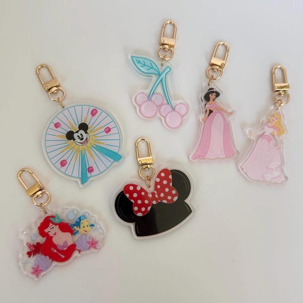 Magical Keychains Bag Charms - Acrylic Keychains - Bag Charms - Keychain Accessories - Stylish Cute Keychain