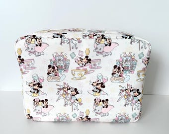 Magical Couple Teacups XL Zipper Pouch - Cosmetics Bag - Teacups Bag - EARS Bag - Happiest Place