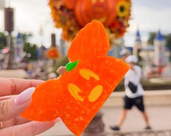 Pumpkin Mouse Claw Clips Hair Clip - Halloween Claw Clip - Hair Clip - Mouse Ears Claw Clip- Womens Novelty Claw Clip