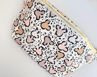 Magische Leopard XL Gürteltasche - Gürteltasche - Animal Print Maus Bauchtasche - Freizeitpark Inspiriert - Gürteltasche
