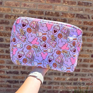 Magical Mouse Snacks XL Zipper Pouch - Cosmetics Bag - Snacks Bag - EARS Bag - Happiest Place Snacks