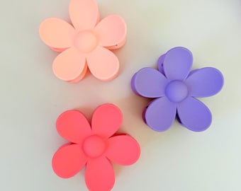 Flower Claw Clip - Helle bunte Blumen Haarspange - Damen Haarkralle Clip - Haarschmuck - Neuheit Haarkralle Clip