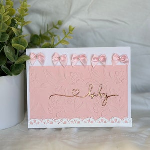 Cartão de bebê Bowtiful