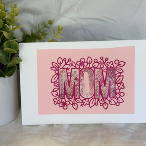Tarjeta de encaje para el Día de la Madre