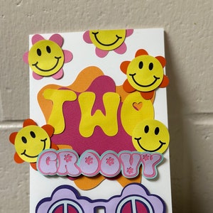 Deux cartes d'anniversaire groovy