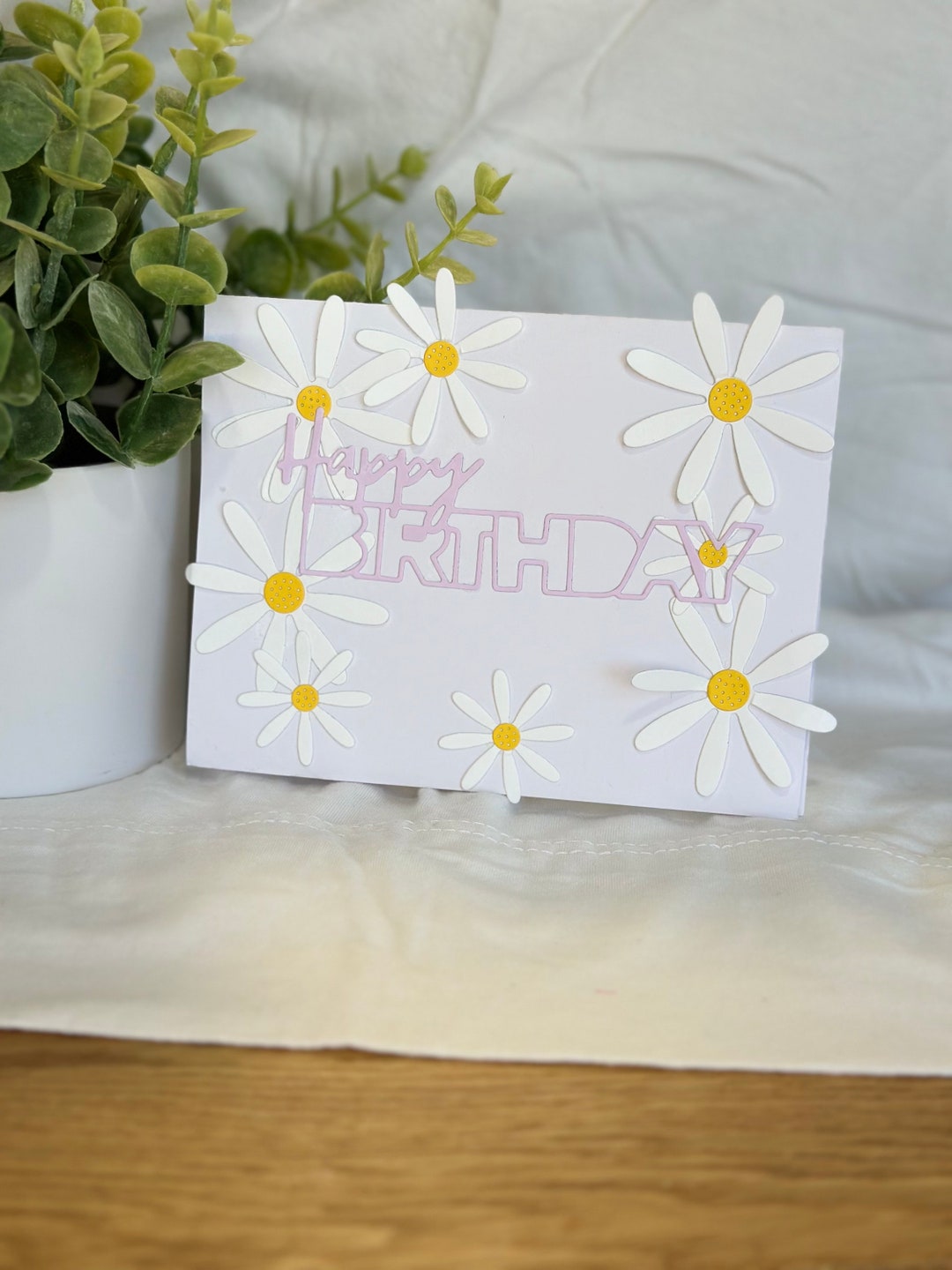Daisy Birthday Card - Etsy