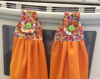 Bright Orange Kitchen Towels