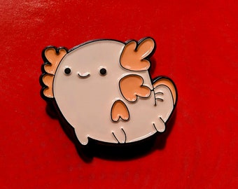 Distintivo pin Kawaii Axolotl / Spilla da bavero amante degli animali / Estetica pastello